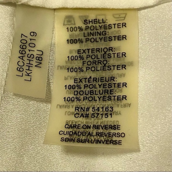 Vintage Karl Lagerfeld Sleeveless Tunic Blouse Black White Size M - Picture 9 of 9